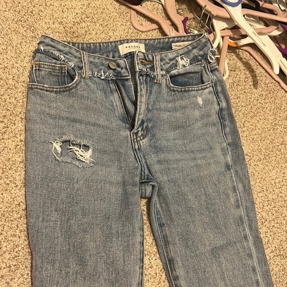 pacsun straight leg mom jeans